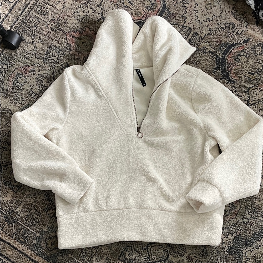 MPG Cream Cowl Neck Women's Sweater